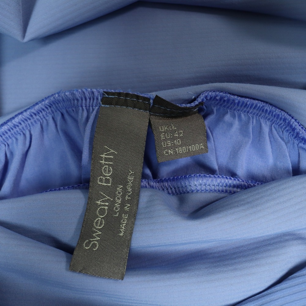 Sweaty Betty Explorer Rib Bodice Racerback Midi Dress 10 Blue Athleisure Pockets - Picture 7 of 11